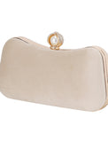 Women's Clutch Evening Bag  Corduroy Party Bridal Shower Holiday Crystals Chain Large Capacity Lightweight