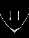 Bridal Jewelry Sets 2pcs Rhinestone 1 Necklace Earrings Women's Cute Personalized Classic Precious irregular Jewelry Set For Christmas Street Carnival