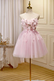 A-line Tulle Short Homecoming Dress