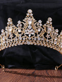 Crown Tiaras Headbands Rhinestone Alloy Wedding Party Retro Sweet With Crystal