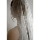 One-tier / Sparkle & Shine Wedding Veil Cathedral Veils with Sequin 157.48 in (400cm) Tulle