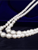 Necklace Earrings For Women's Pearl Party Wedding Gift Pearl Double Strand / Bridal Jewelry Sets / Engagement