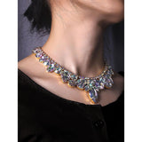 Fine Jewelry Rhinestones Women's Elegant Beads Wedding irregular Necklace For Wedding Party