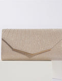 Women's Evening Bag Clutch Bags Polyester for Evening Bridal Wedding Party with Chain in Solid Color