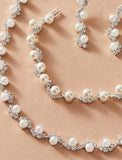 1 set Jewelry Set For Women's Anniversary Prom Imitation Pearl Rhinestone Plaited Wrap Ball / Beach