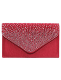 Women's Tri-fold Clutch Bags for Formal Evening Bridal Wedding Party with Crystal / Rhinestone Glitter Shine