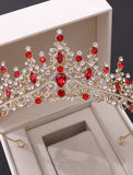 Crown Tiaras Headbands Rhinestone Alloy Wedding Party Retro Sweet With Crystal