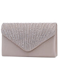 Women's Tri-fold Clutch Bags for Formal Evening Bridal Wedding Party with Crystal / Rhinestone Glitter Shine