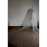 One-tier / Sparkle & Shine Wedding Veil Cathedral Veils with Sequin 157.48 in (400cm) Tulle