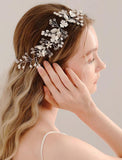 Crown Tiaras Headbands Headdress Rhinestone Wedding Cocktail Vintage Luxury With Rhinestone Faux Pearl Headpiece Headwear