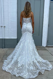 Mermaid Charming Sparkly Sweetheart White Sequins Long Prom Dresses