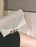 Women's Tri-fold Clutch Bags for Formal Evening Bridal Wedding Party with Crystal / Rhinestone Glitter Shine