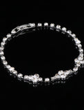 1 set Jewelry Set Jewelry Sets For Women's Anniversary Party Evening Gift Rhinestone Alloy Tennis Chain