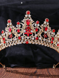 Crown Tiaras Headbands Rhinestone Alloy Wedding Party Retro Sweet With Crystal