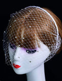 One-tier / European Style Wedding Veil Blusher Veils / Birdcage Veils with Crystals / Rhinestones Tulle