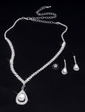 1 set Jewelry Set Bridal Jewelry For Women's Wedding Anniversary Party Evening Rhinestone Alloy Tennis Chain Drop / Gift