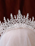 Crown Tiaras Wedding Special Occasion Valentine's Day Valentine Luxury Princess With Rhinestone Headpiece Headwear