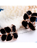 Women‘s Jewelry Set Bridal Jewelry Sets 3D Flower Precious Fashion Rhinestone Silver Plated Gold Plated Earrings Jewelry Silver /Fall Wedding Gold For Christmas Wedding Evening Gift Formal 1 set