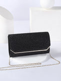 Women's Clutch Evening Bag Wristlet Clutch Bags PU Leather Party Daily Chain Large Capacity Lightweight Durable Solid Color