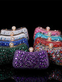 Women's Girls' Clutch Clutch Bags Alloy 2 Pieces Purse Set Party / Evening Bridal Shower Wedding Party Glitter Crystals Solid Color Geometric Rhinestone