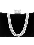 womens evening bag clutch diamonds suede handbag shoulder for wedding purse bridal prom party