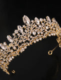 Crown Tiaras Headbands Headpiece Rhinestone Alloy Wedding Party Evening Valentine's Day Valentine Retro Sweet With Crystal