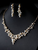 1 set Bridal Jewelry Sets For Women's Pearl Party Imitation Pearl Rhinestone Alloy Link / Chain Flower Botanical / Engagement