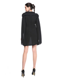 A-Line Little Black Dress Dress Holiday Short / Mini Sleeveless Jewel Neck Chiffon with Pleats