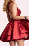 Deep V Neck Prom Dress Homecoming Formal Gown