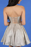 Strapless Mini Prom Homecoming Dress Cocktail Party Dress