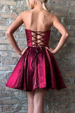 Strapless Mini Prom Homecoming Dress Cocktail Party Dress