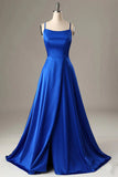 A Line Prom Dress Halter Backless