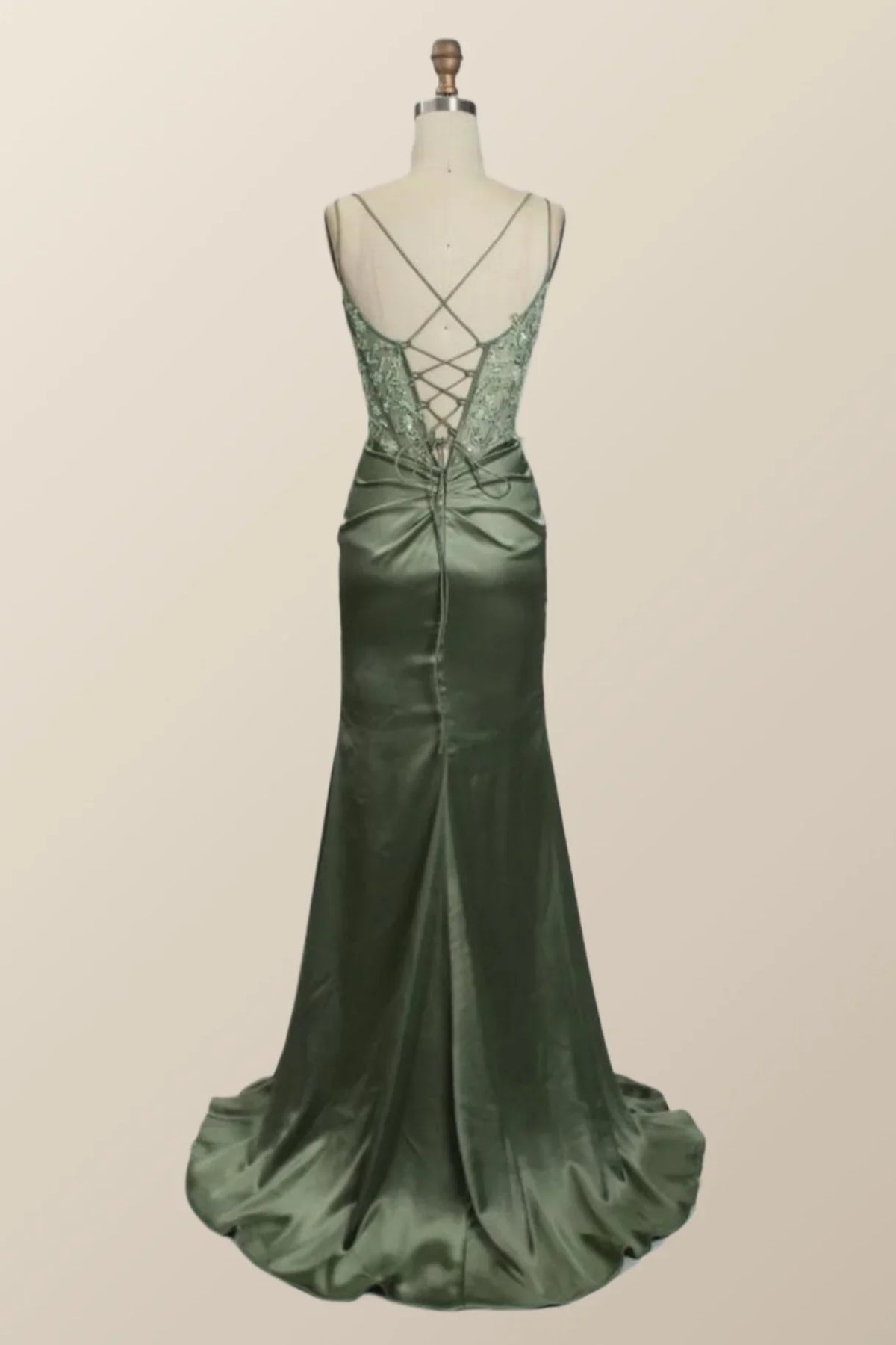 Mermaid Lace Appliques Graduation Dress Long Formal Dress – BL Dress