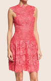 Straps High Neck Lace Prom Homecoming Dress Cocktail Dress