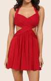 Straps V Neck Sexy Prom Dress Cocktail Dress