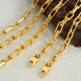 European and American thick chain Cuban chain hip-hop necklace 18K gold non-fading bracelet jewelry female new popular