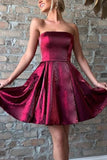 Strapless Mini Prom Homecoming Dress Cocktail Party Dress