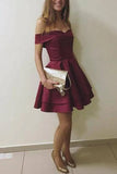 A-Line Off-the-Shoulder Homecoming Dress Short Party Dresses