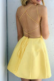 Spaghetti Straps Scoop Neck Prom Homecoming Dress