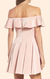 Off the Shoulder Short Prom Homecoming Dress