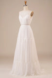 A-Line Long Wedding Dress