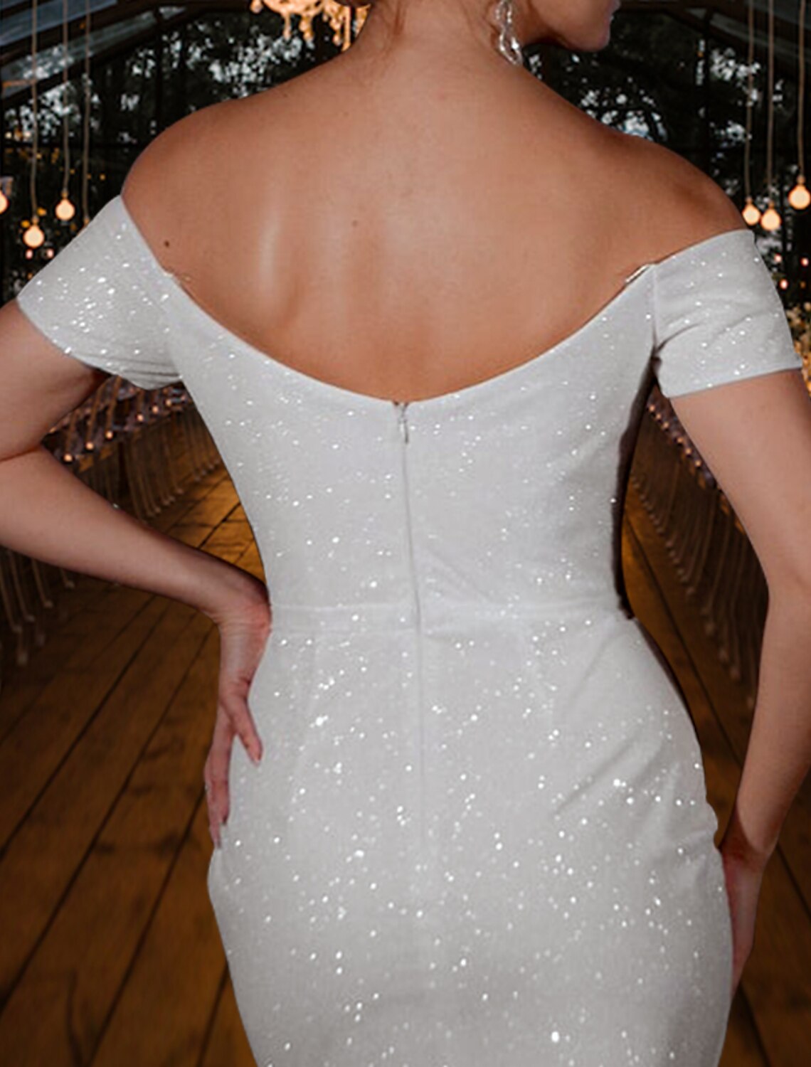 Shine On Dress White
