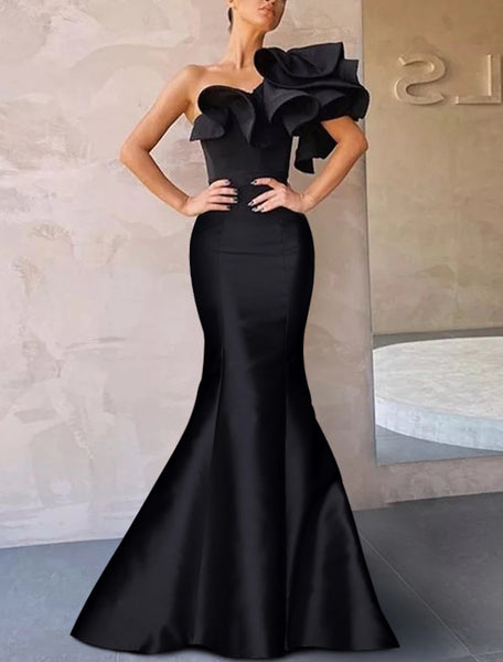 Mermaid / Trumpet Evening Gown Corsets Dress Formal Floor Length Sleev ...