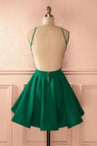 A-line Backless Short Homecoming Dress