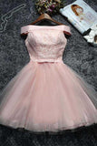 Lace Tulle Short Prom Dress Homecoming Dress