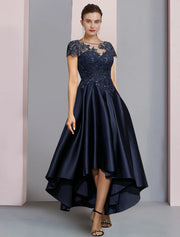 A-Line Mother of the Bride Dress Formal Wedding Guest Party Elegant Hi ...