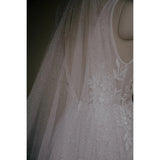 One-tier / Sparkle & Shine Wedding Veil Cathedral Veils with Sequin 157.48 in (400cm) Tulle