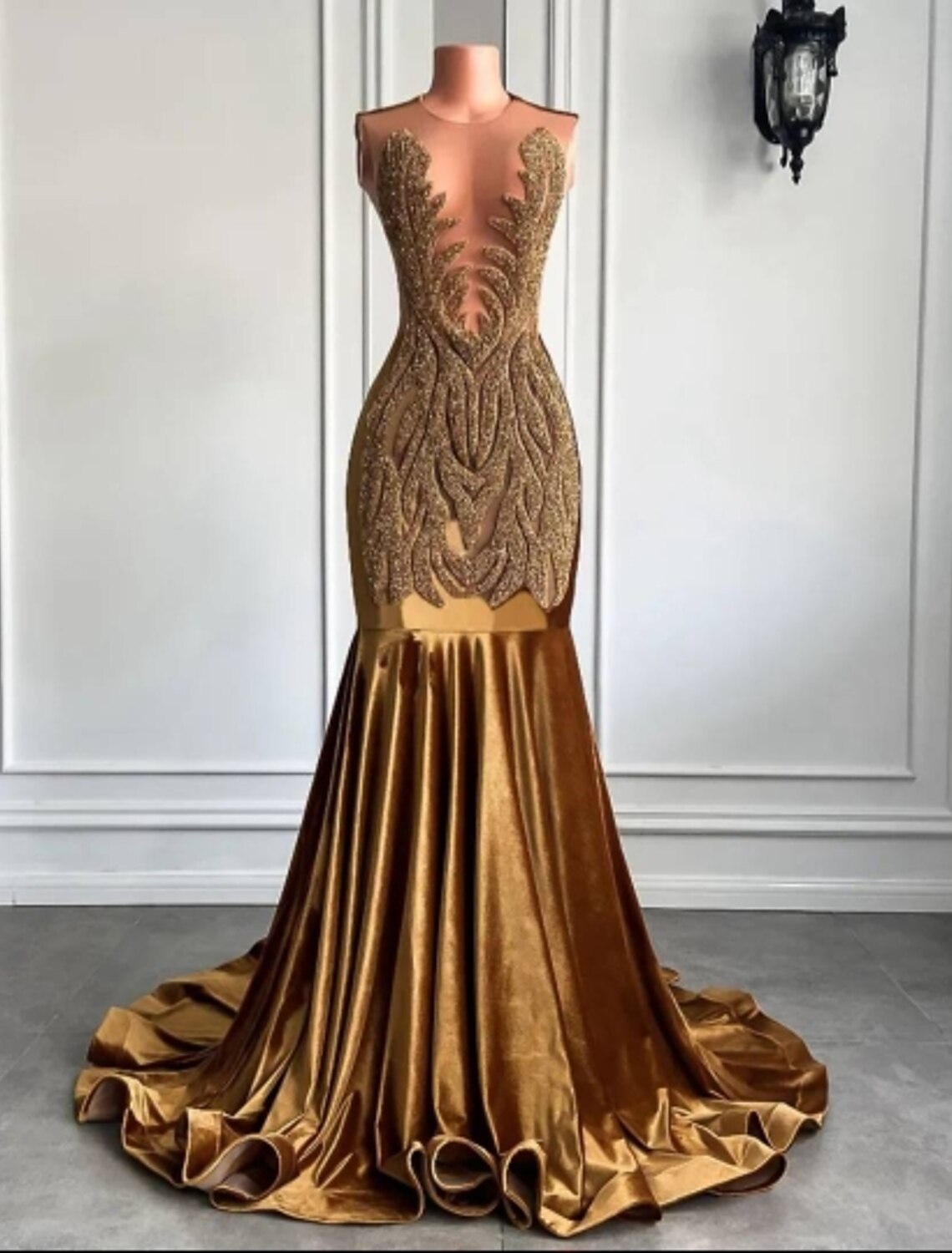 Mermaid / Trumpet Evening Gown Sparkle & Shine Dress Formal Court Trai ...