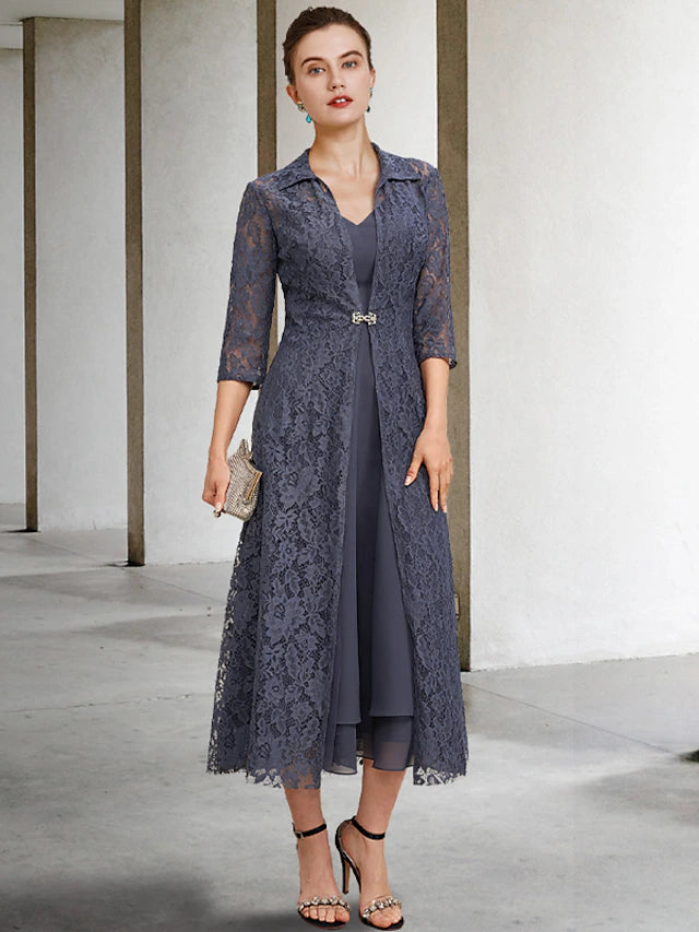 Lace Bridal Outfits For Mothers Tea Length Piece Mother Of The Bride Dresses Mother Bride Dress HGps8w 2-Piece Mother Of Lace Bridal Outfits For Mothers Tea Length Piece Mother Of The Bride Dresses Mother Bride Dress HGps8w 2-Piece Mother Of