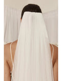 One-tier / Classic Style Wedding Veil Chapel Veils with Pure Color 110.24 in (280cm) Tulle